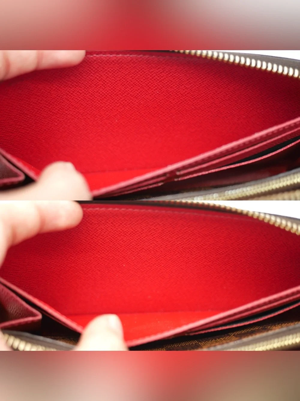 🍓LV Clemence Damier Ebene Wallet CA1116